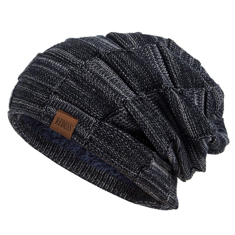 REDESS Beanie Hat for Men and Women Winter Warm Hats Knit Slouchy Thick Skull Cap - Image 1